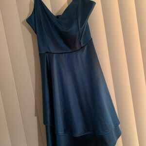 Lulus Elegant Blue Sleeveless Dress